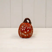 Orange Ceramic Pumpkin Tealight L9xW8.5xH12cm