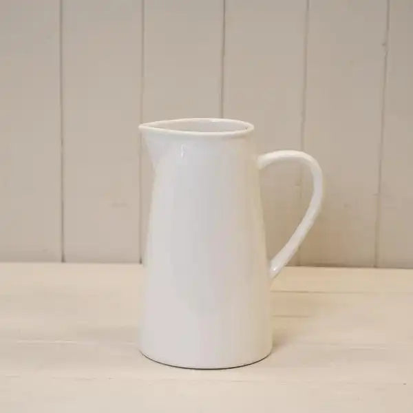 White Jug H20cm x TD13.5cm x L18.5cm