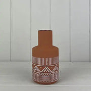 Small Terracotta Style Vase (20cm)H20.5cm D9.5cm TD5.2cm
