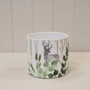 Woodland Stag Pot TD13.8cm H12.5cm L13.8cm W13.8cm Weight-138g