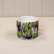Extra Small Geo Leaf Pot H8.5cm D10.5cm CL
