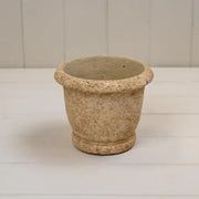 Round Clay Cement Urn Pot TD14xH11.5cm  Weight-731g