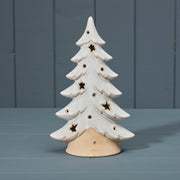 Ceramic Tree Tealight Holder W14xD7xH23cm Weight-390g
