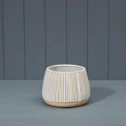 White Ceramic Pot D17cm H13cm W17cm