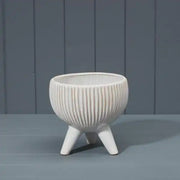 White Ceramic Pot D19 H18cm