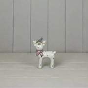 Ceramic Reindeer  H11.4cm W9cm D3.3cm  Weight-80g
