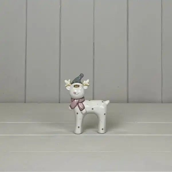 Ceramic Reindeer  H11.4cm W9cm D3.3cm  Weight-80g