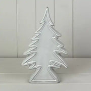 Glazed Ceramic Chritsmas Tree Ornament with Textured Detail L16xD4.5xH26cm  Weight-695g