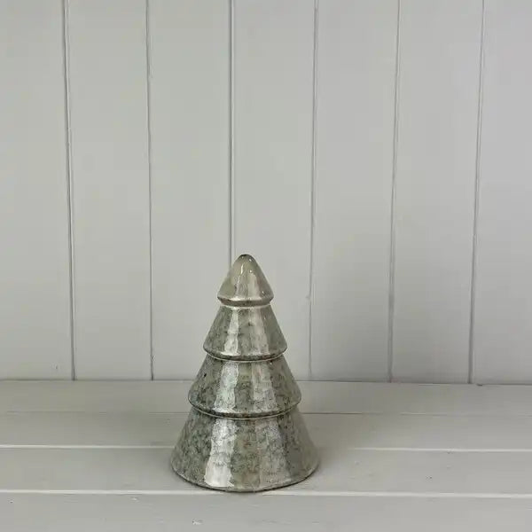 Glazed Ceramic Tree Decoration L12.5xD12.5xH18.5cm