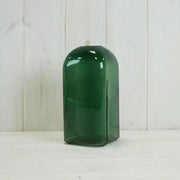 Green Square Bottle Vase H17.8cm TD3.4cm B9c9cm W0.575Kg