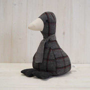 Tartan Duck Doorstop with Scarf (25cm) 13x10x25cm 1.5-2KG