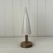 Glazed Ceramic Tree Ornament with Textured Detail L10xD10xH33cm  Weight-417g