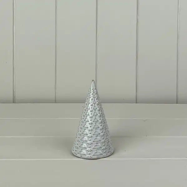 Glazed Ceramic Tree Ornament with Textured Detail L6.5xD6.5xH11cm  Weight-127g