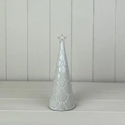 Glazed Ceramic Tree Ornament with Textured Detail L7.8xD7.8xH20.9cm  Weight-272g