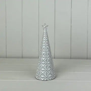 Glazed Ceramic Tree Ornament with Textured Detail L8.2xD8.2xH21.2cm  Weight-272g