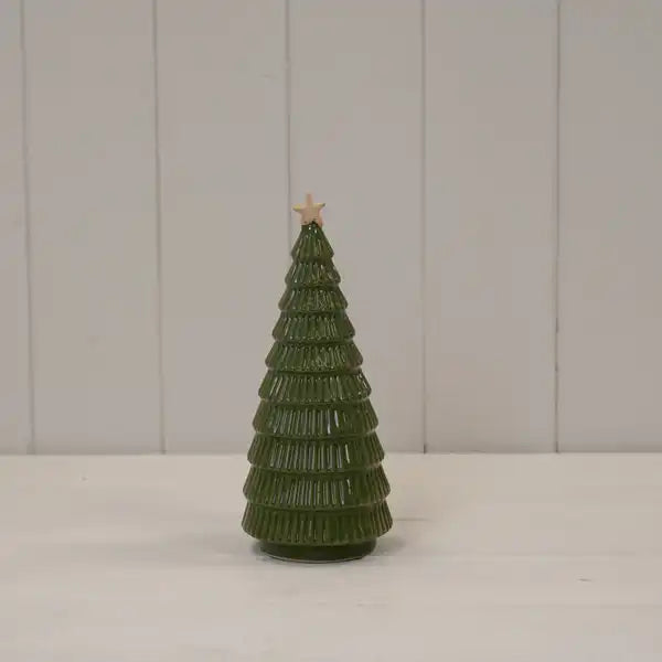 Green Ceramic Tree L8xW8xH19.5cm