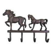 Two Horse Cast Iron Wall Hook