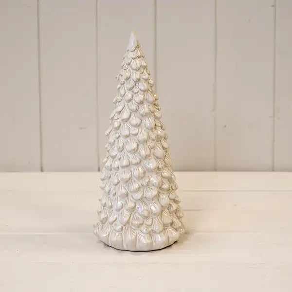 Large Glazed Ceramic Layered Christmas Tree