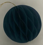 Set of 3 Royal Blue Round Baubles