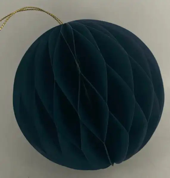 Set of 3 Royal Blue Round Baubles