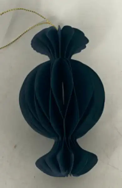 Set of 3 Royal Blue Candy Baubles