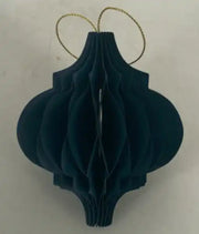 Set of 3 Royal Blue Spinning Top Baubles