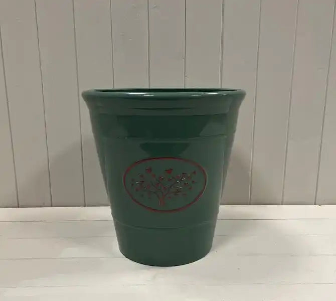 Green Round Love Heart Tree Recycled Plastic Planter D30cm 13LTR  Weight 690g