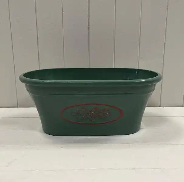 Green Round Love Heart Tree Trough Recycled Plastic Planter TD38x21cm 7.7LTR  Weight 436g