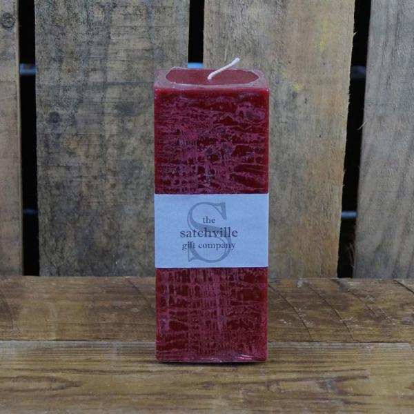 Square Festive Spiced Apple Scented Candle 6cm H15cm  Weight-458g