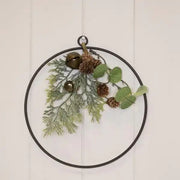 Wire Wreath with Foliage Diameter 20cm W6.5  Weight-84g