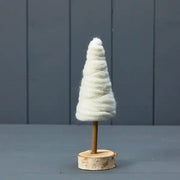 Wool tree on wooden base (20cm)