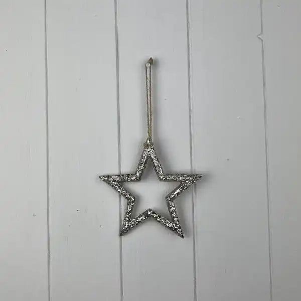 Silver Metal Star 15cm