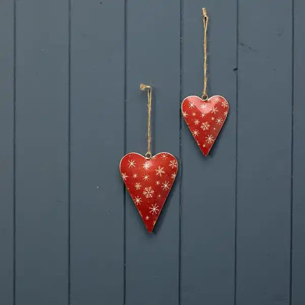 Hanging Red Heart 7.5x1x10cm