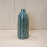 Blue Ceramic Vase (37.5cm) TD(ext)5.8/(int)4.5cm BD14.5 x H37.5cm