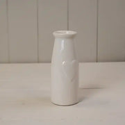 Ceramic vase with heart 6x14.5cm