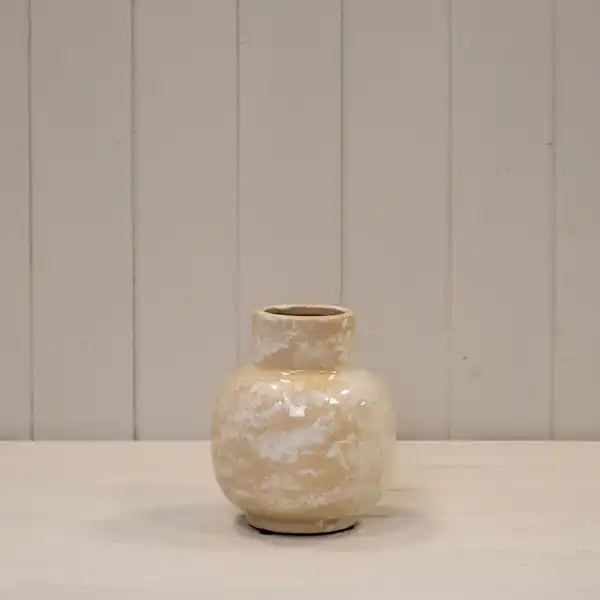 Marbled Ceramic Vase H15cm x D13cm