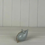 ceramic mouse Hanger  size 6.9x5.4x6.9cm