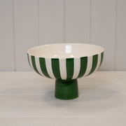 Green and White Ceramic Bowl Decor.