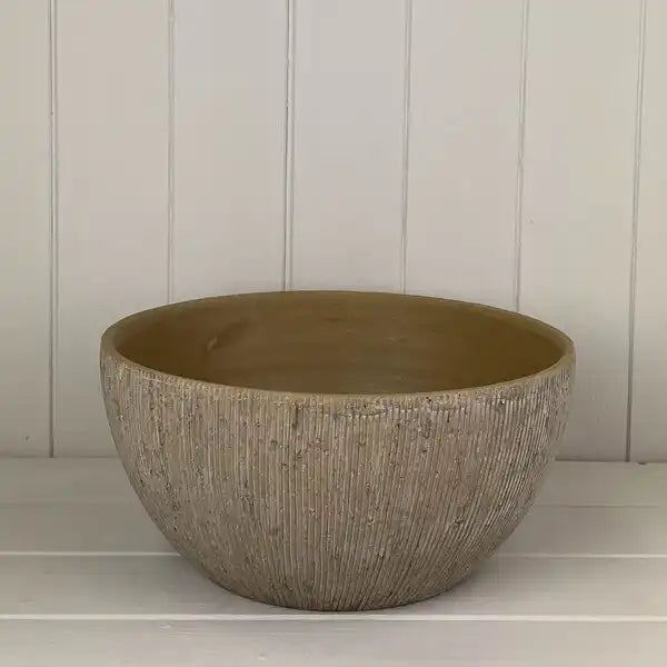 Pebble Stone Bowl TD28cm H13cm
