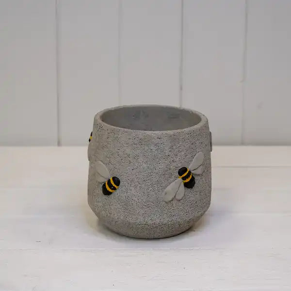Cement Bee Planter L14xW14xH12cm