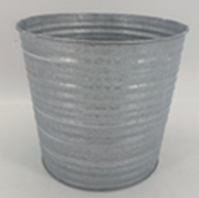 18cm Aged Zinc Planter