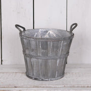 Greywashed Wooden Barrel 31cm