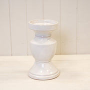 Natural Ceramic Candle Holder Large 13.3cm x 13.3cm x 22cm