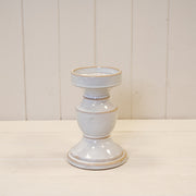 Natural Ceramic Candle Holder Medium 11.8cm x 11.8cm x 17.6cm