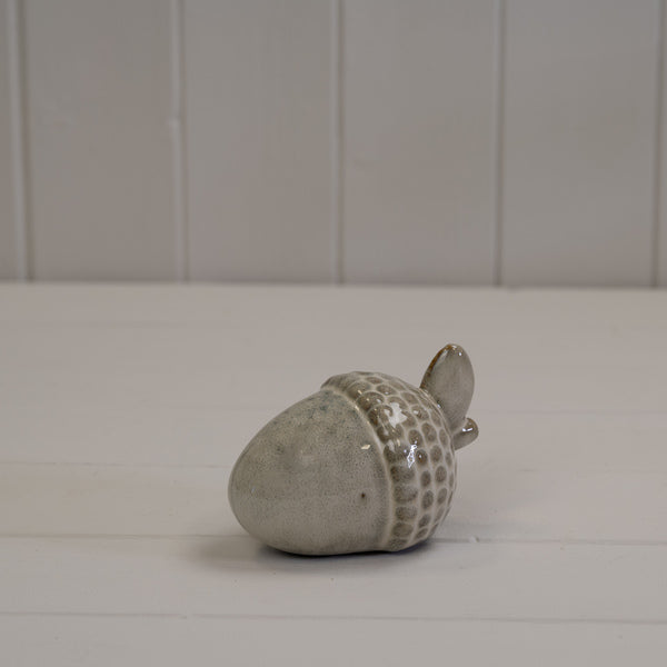Beige Mottle Ceramic Acorn Decoration L10xD7xH7cm  Weight-87g