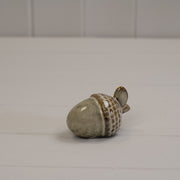 Beige Mottle Ceramic Acorn Decoration L7xD5xH5cm  Weight-62g