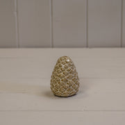 Beige Mottle Ceramic Pinecone Decoration L5xD5xH7cm  Weight-90g