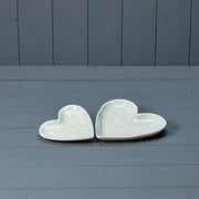 Ceramic heart dish 12x12x1.7cm