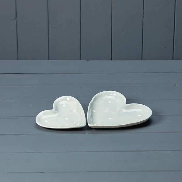 Ceramic heart dish 12x12x1.7cm