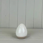 Ceramic White Egg H11.3cm Dia. 9cm  Weight-277g